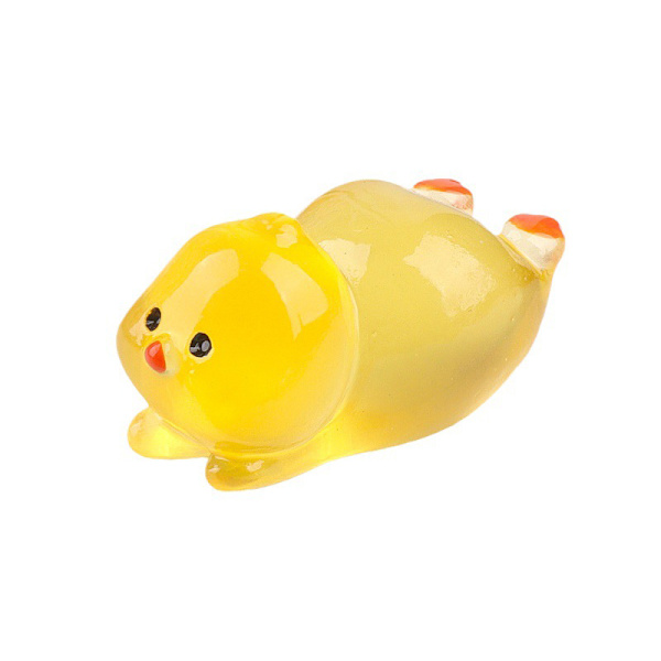 Lysende Mini Resin Lysende Kylling Ornament Statue Miniature E