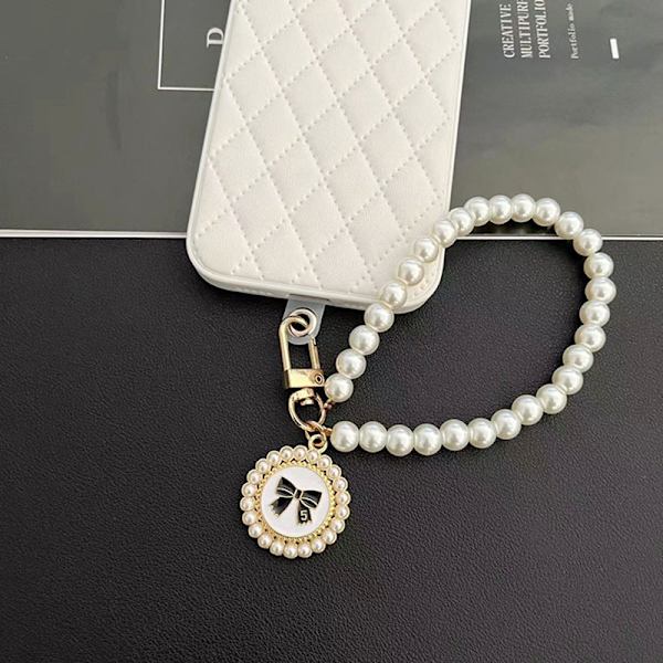 Short Pearl Lanyard Fashion Rhinestone Pendant Pendant Mobile P A1