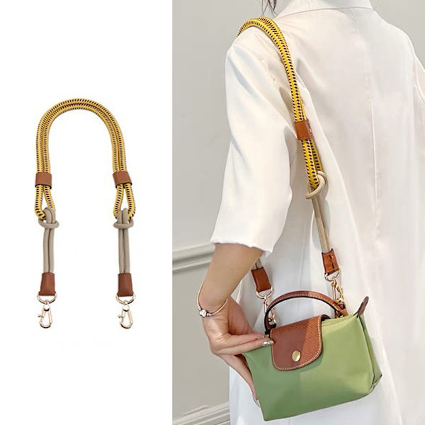 1Pc Bag Strap For Mini Bag Modified Strap Rope Free Punching Sh Green