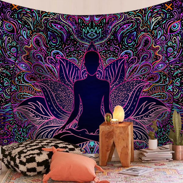 Tapestry Væghængende Mandala Hippie Gypsy Sengetæppe Kast Boh 14L