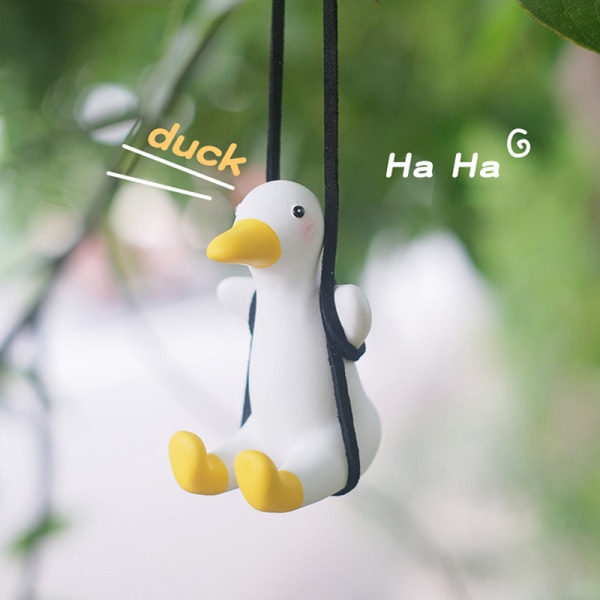 e Little Duck Car Pendant Dekoration Duck Swing Auto Rearview M