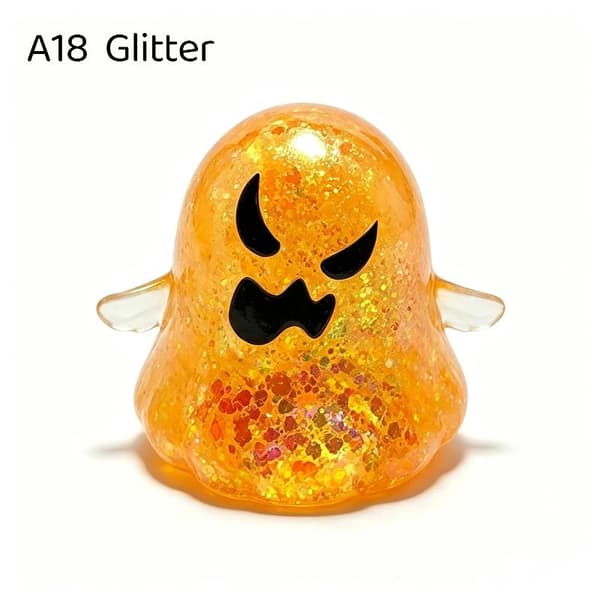 1 stk. e Halloween blødt Fidget-legetøj Langsomt rebound blødt klemmelegetøj A18