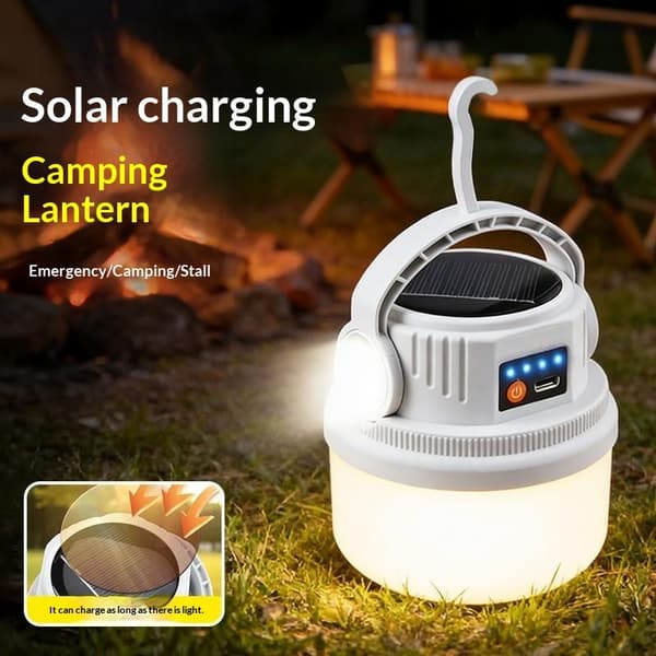 LED-lys Solar Campinglys USB Oppladbart Ultrasterkt Sol 800mAh