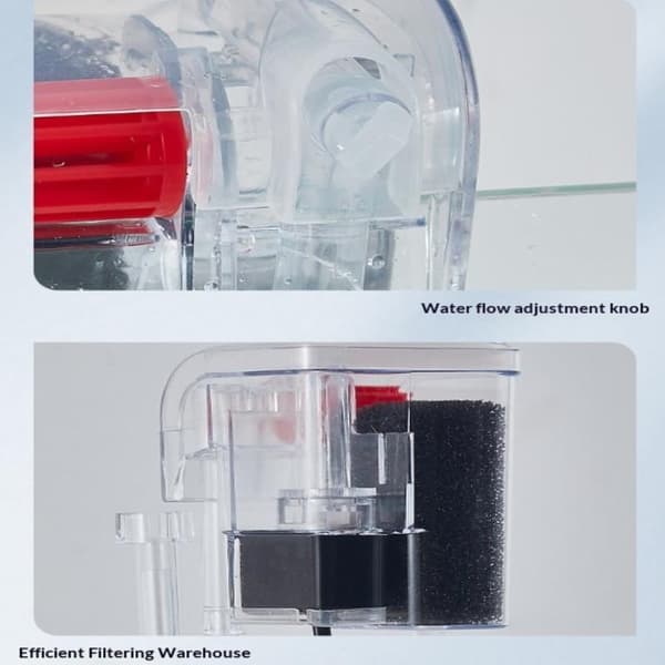 Hängande akvariefilter 3 i 1 Tyst Vattenfall Syrepump Ext