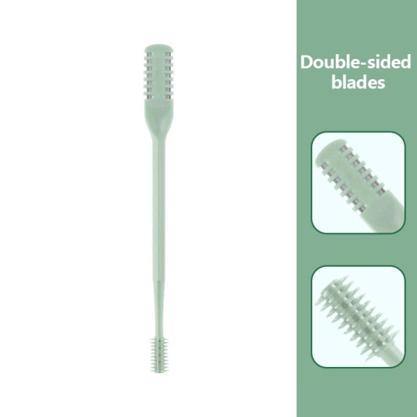 1 Stk Nesehårrens Dobbelhode Nesetrimmer Nesehår Sciss Light green