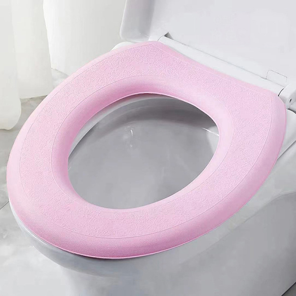 O-formad toalettsitsöverdrag Tvättbar cover Cover Pink