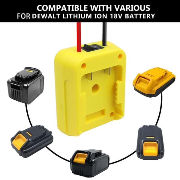 1 kpl Power Wheels -adapteri 14,4V-18V litiumakulle DCB206