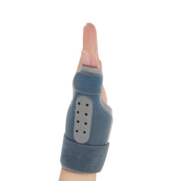 Tommelskinne med håndleddsstøtte, smertelindring for tommel, triggerfinger Gray