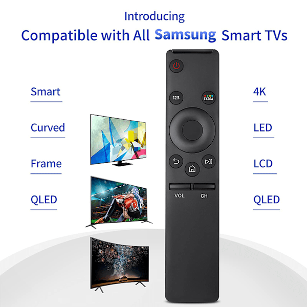 Universal Smart TV BN59-01178B Fjernkontroll for Smart TV