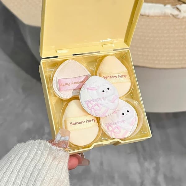 5 stk Meow Dream Diary Cloudy Puff Set Box Sminkefiksering Conceal
