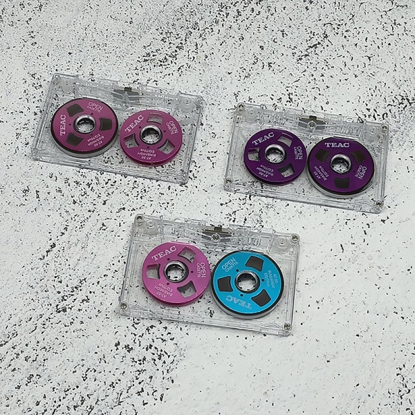Dobbeltsidet Farvehus Tom Tape Metal Minimarked Dåse Purple