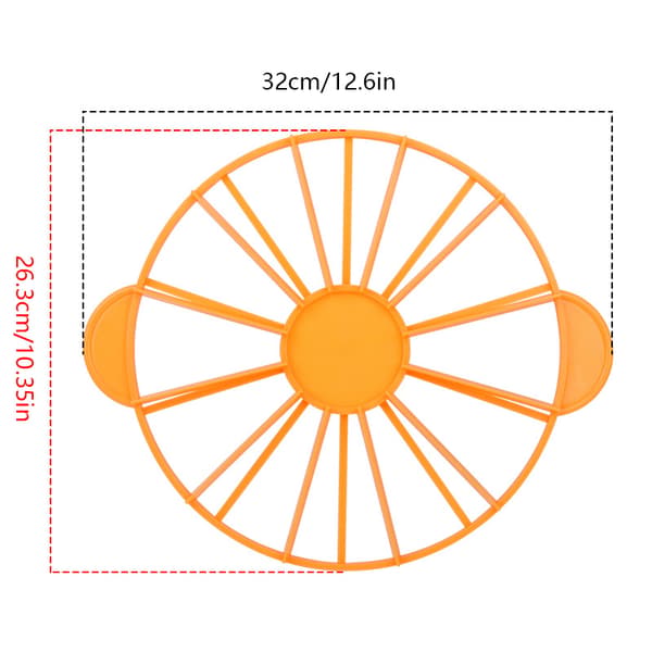 10/12 Skiver Kage Lige Portion ter Rund Brød Kage Mousse Div Orange