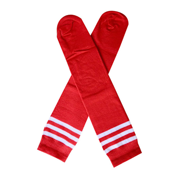 Uudet Jalkapallo Urheilusukat Pitkät Polvi Puuvilla Spandex Kids Leggingsit Red