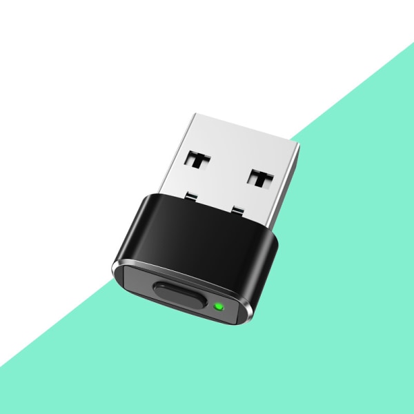 Mus Jiggler Uopdagelig Automatic Mover USB Port Shaker Black