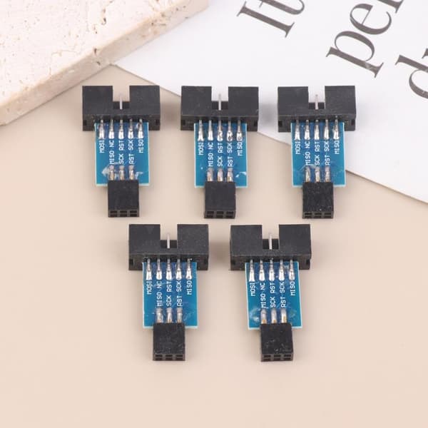 Javino 10-ben til 6-ben konverter til standard adapterkort til AVRI 5Pcs