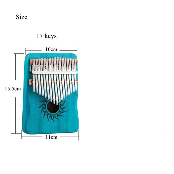 17-tangent Kalimba Træ Bærbart Tommelfingerklaver Til Begyndere Gave Til A2
