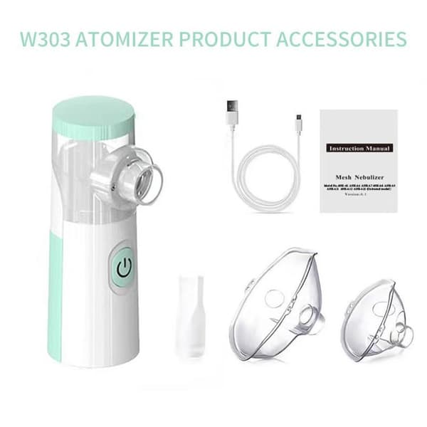 Håndholdt Mini Ansigtsdamper Lydløs Mesh Nebulisator Luftfugter F A3