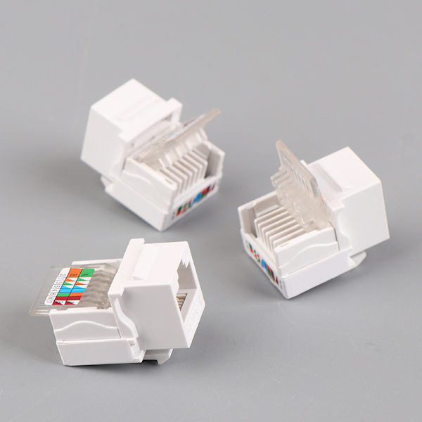 5 STK RJ45-kontaktinformasjon Stikkontakt Datamaskinuttak Kabel Ad White