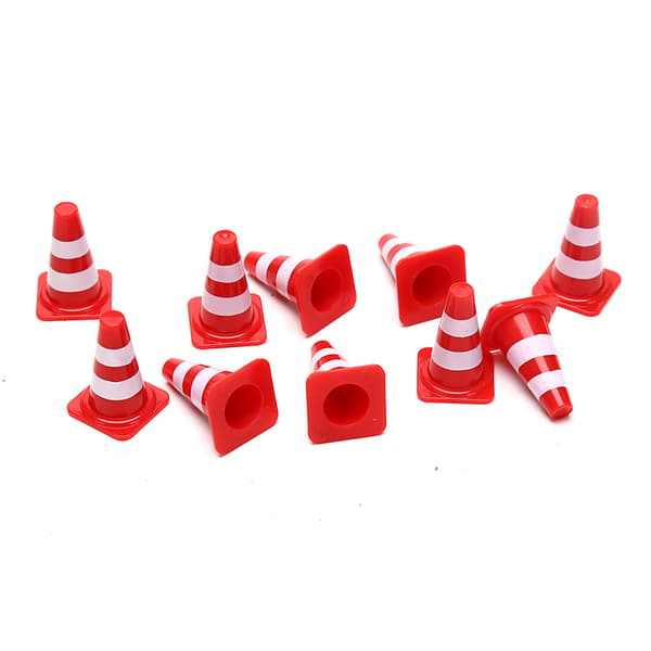 10x Mini PlasticTraffic Cones Sport Training Roadblock Mini Tra