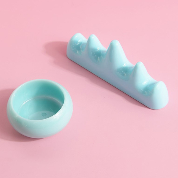Nail Art Brush Cleaner Muovipidike UV Akryyli Geelikynä Pot Cu
