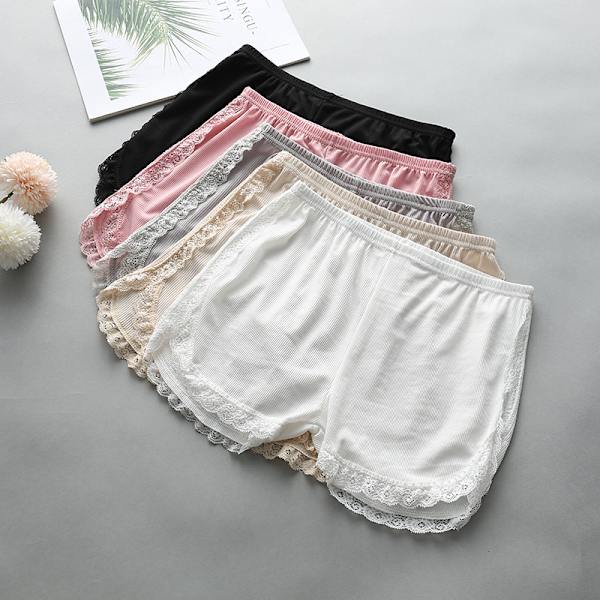 Kvinder Forår Sommer Samme farve Side Blonde Sikkerhedsshorts Bukser Sw Pink