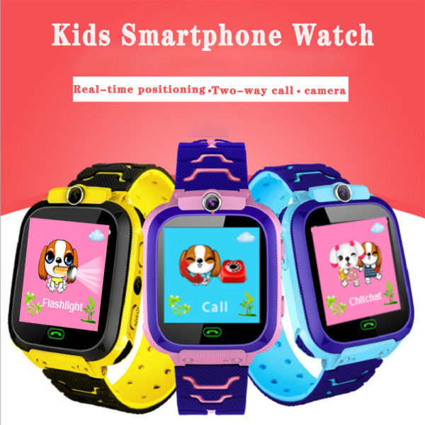 Q12 Kids Smart Watch SOS Telefon Klokke Smart Watch SIM-kort Foto yellow  c184 | yellow | Fyndiq