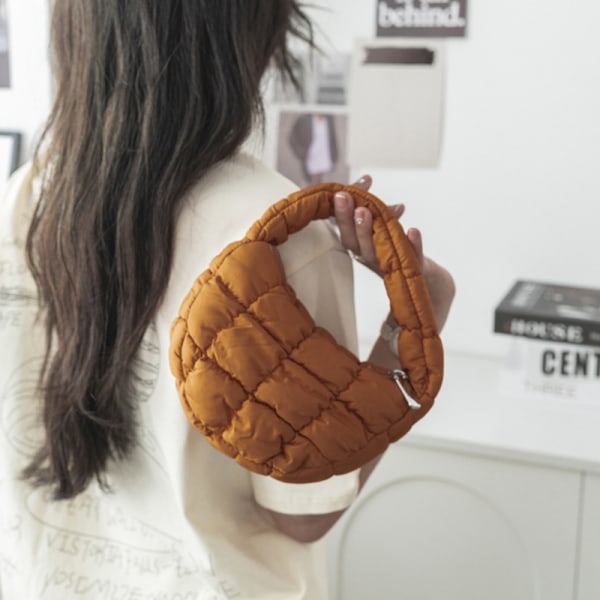 Mode Mini Puffer Tote Bag Elegant telefonväska Key Pouch Simp A3
