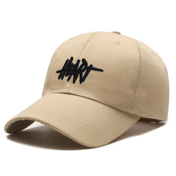 Broderi Brev Høst Vinter Baseball Cap Herre Dame Justerab Brown