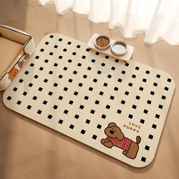 Kæledyrsartikler Måtte Huskat Hundefodermåtte Kæledyrsdækkeserviet Til A1 30X40cm