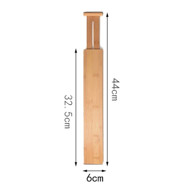 Justerbare Bambus Skuffe Opdelere Skuffe Organizer Skuffe Separ L