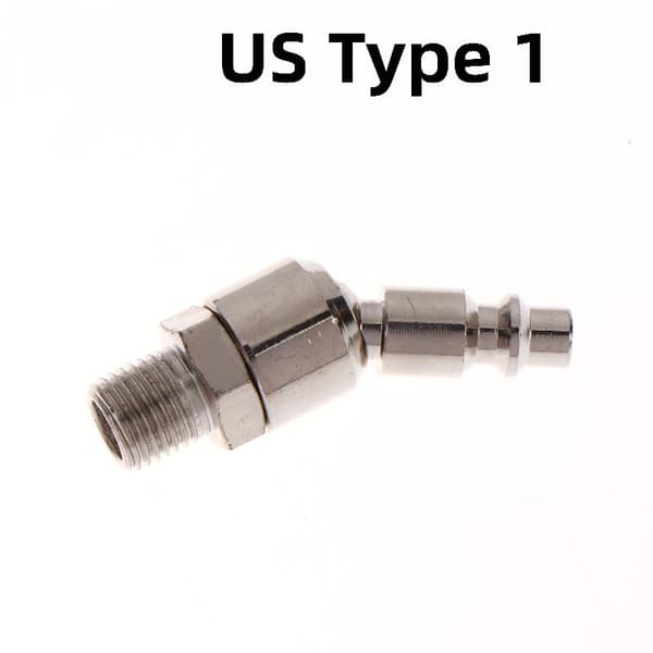 1 stk svingbare luftverktøyfittings 360° roterbar luftslangespray US Type 1