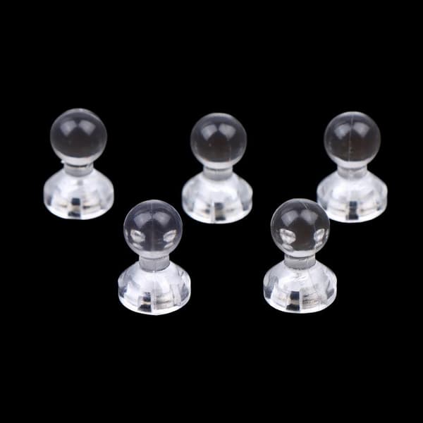 Mini Magnetisk Osynlig Märkesdisplayställ Högklart Akryl 10PCS