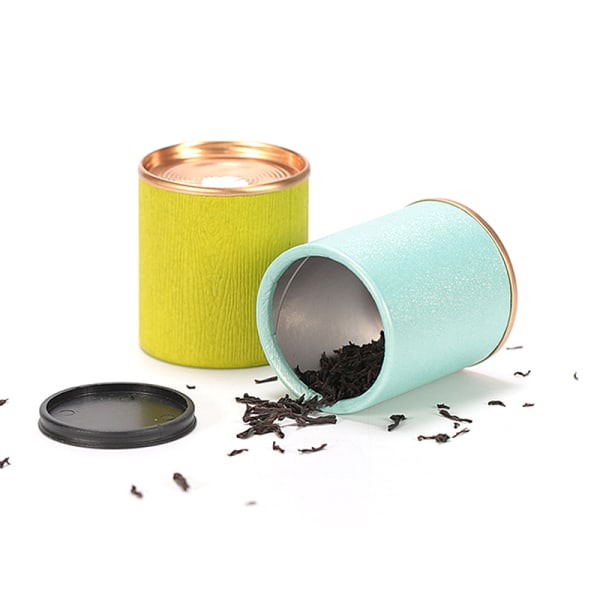 Tea Caddy Organizer förpackningslåda metall ​för bulk spannmål Bulk Gold