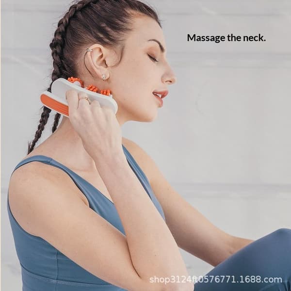 Benrulle Massager Manuel Muskel Massagerulle Multifunktionel Red L
