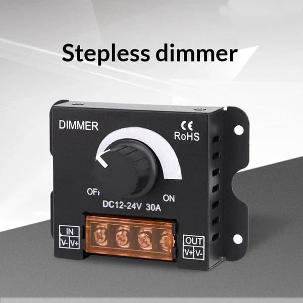 LED Dimmerbryter Lysstyrke Justerbar Kontroller For Bil Bobil S