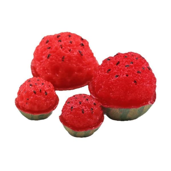 10 stk. harpikssimulering Mini vannmelonfruktanheng for DIY-håndverk A2