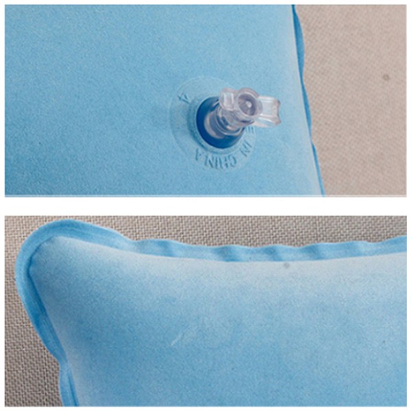 Ultralett oppblåsbar nylon luftpute Camping sovematte ut Gray