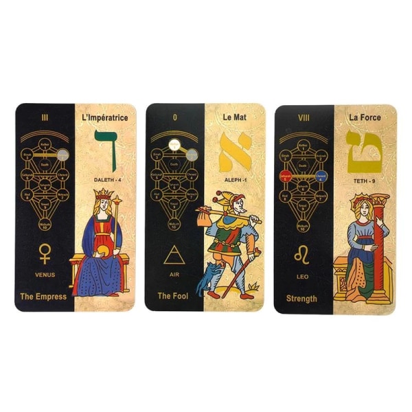 1Eske 78 kort Klassiske Tarotkort Brettspill Dekk 5781 Kabbali