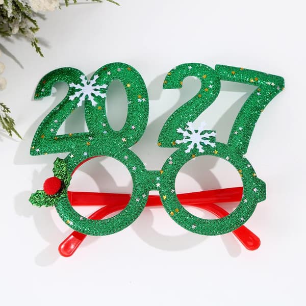 2027 Gott Nytt År Pannband Julnummer Pannband Glitter A3