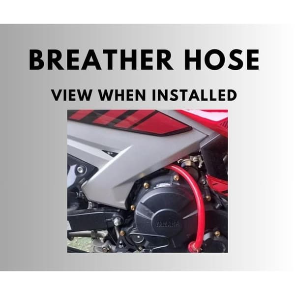 Motorcykelvevhusventilation med slang | Gummi Motorcykel Modifierad Radi E