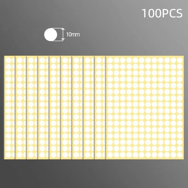 100 ark Nano sporløse dobbeltsidede klæbeprikker med stærk klæbeevne A5 100pcs