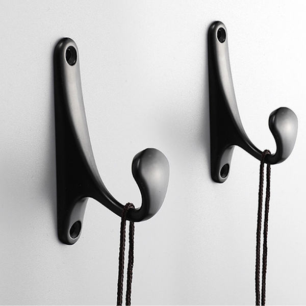 2 stk Hangers Krok Aluminiumslegering Hjem Oppbevaring Henger Veggkroker