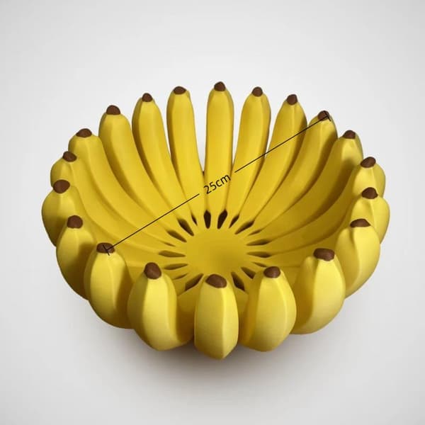 Kreativ bananformad förvaringsbricka 100mm