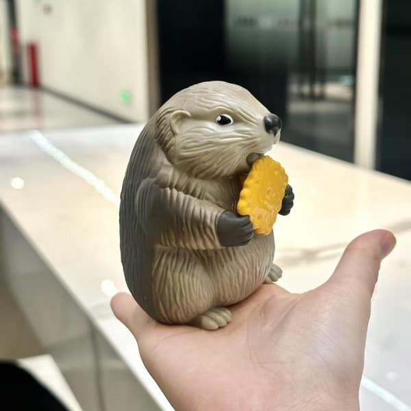 1 st skrikande murmeldjursljudleksaker Hamster Fat e Actionfigur