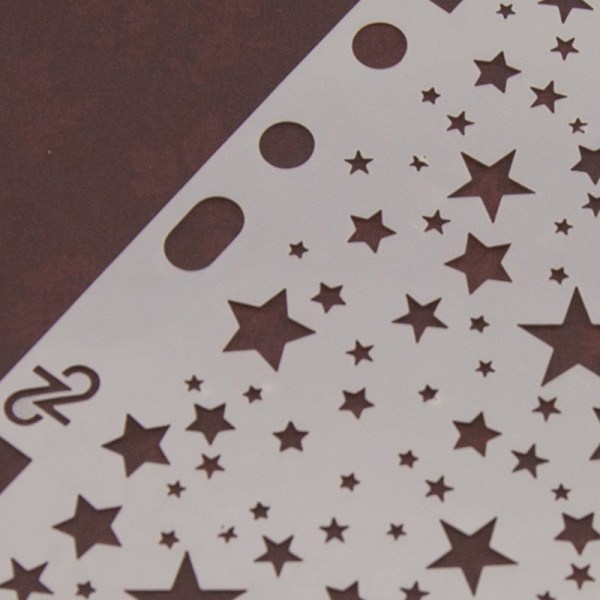 Återanvändbara stjärnor Stencil Airbrush Art DIY Heminredning Scrapbooking