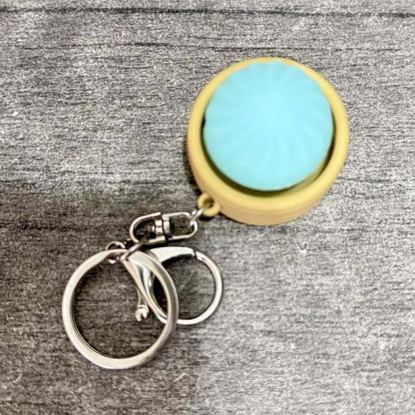 1 st Mini Ångad Bulle Leksak Dekompression Bulle Klicker Nyckelring A1