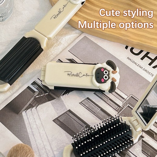 Mini Portable Hairbrus Foldekamhoved Massage Travel Hair Co Sheep