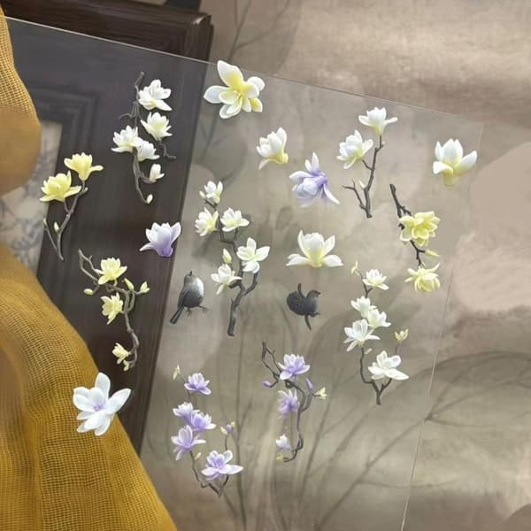 Neglekunst Silikonform Blader Magnolia Blomst Mal Akryl