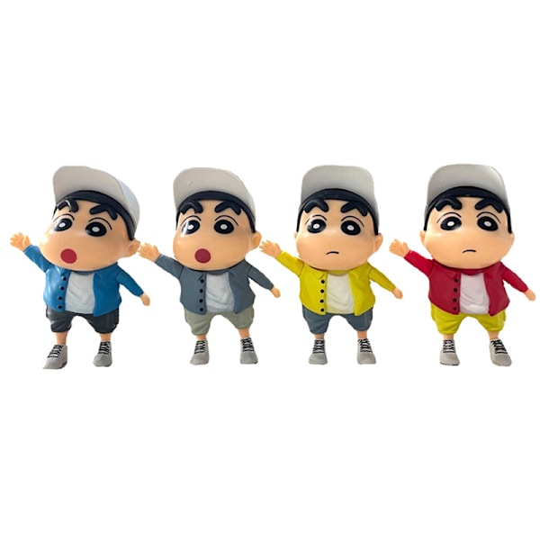 PVC Staty Modell Docka Crayon Shin-chan Figur Nohara Shinosuke Red
