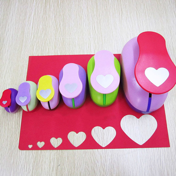 DIY Heart Shape EVA Foam Punch Paper Punch Håndlaget Puncher Rou 16mm